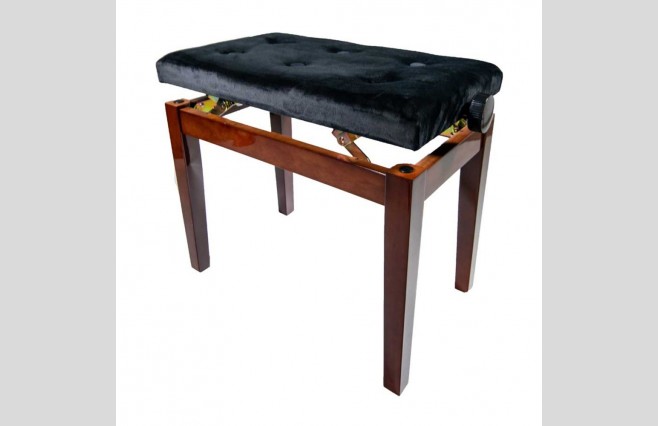 Koda DX15PW "Sonata" Polished Walnut Adjustable Height Piano Stool - Image 1